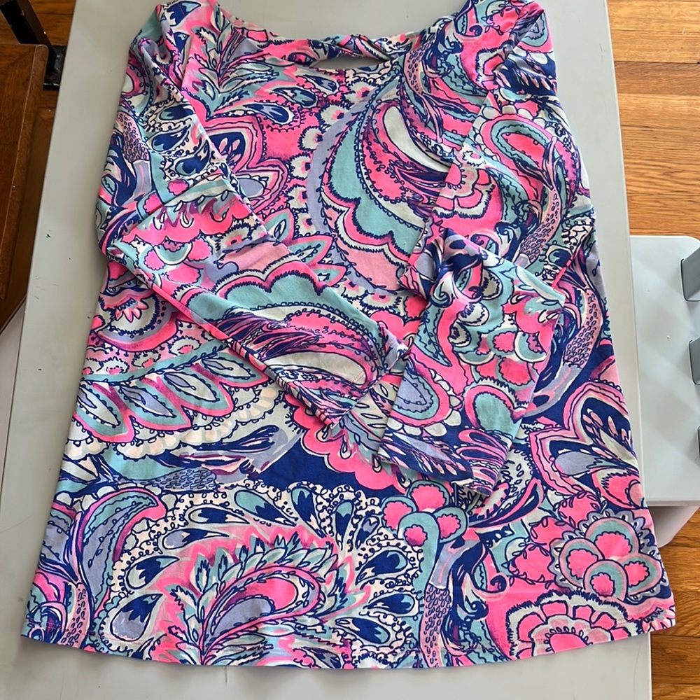 Lilly Pulitzer Printed shirt- size medium